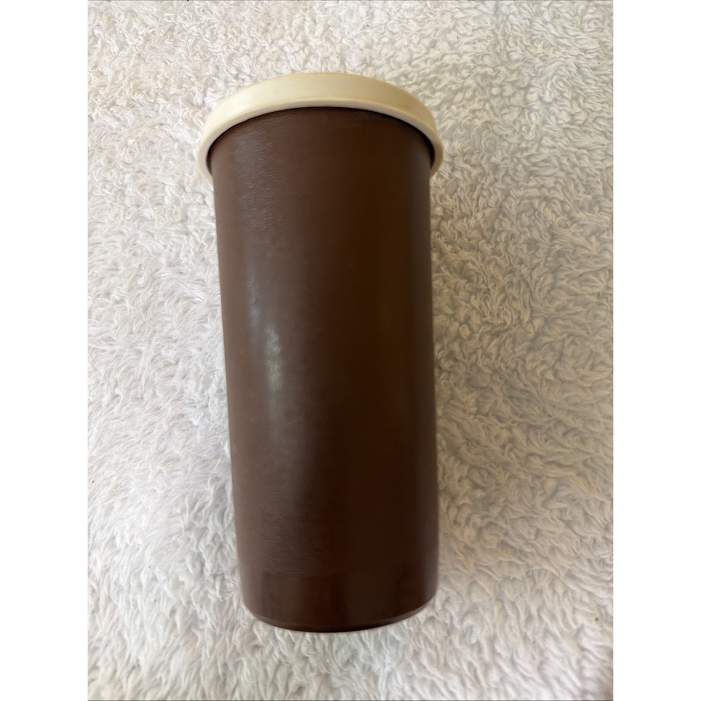 Vintage Tupperware Brown And Almond Salt OR Pepper Shaker 1329-4 Made In USA
